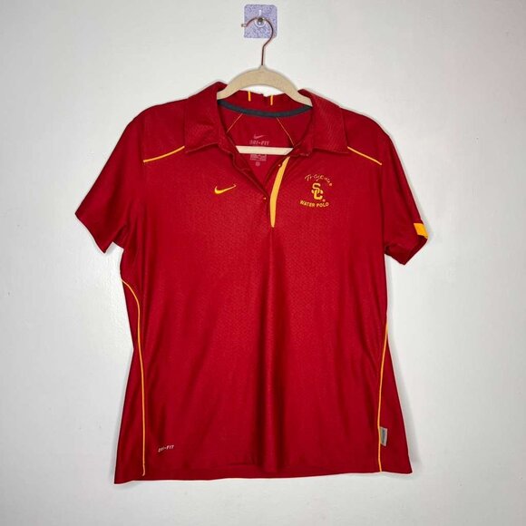 Nike USC Trojans Men’s Water Polo Shirt – Size Small – Red – Short Sleeve - Picture 1 of 4